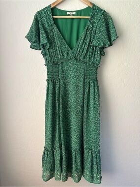Max Studio Petite Floral Midi Dress Size SP